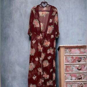 Beautiful Ankle Length Coverup Bohemian